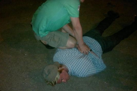 Russian media have shown the alleged CIA agent Ryan Fogle being detained (FSB/Russia Today)