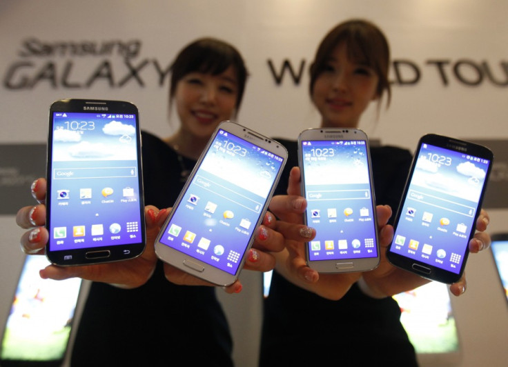 A range of Samsung smartphones