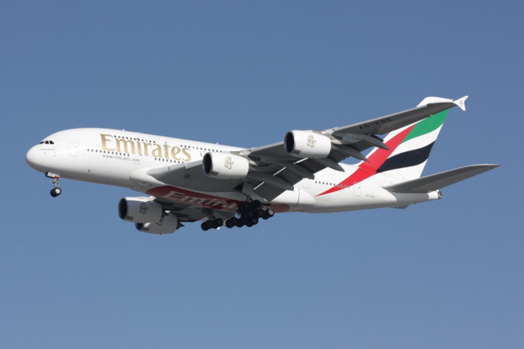 Emirates Airbus A380 on final approach to Charles De Gaulle Airport in 2010.