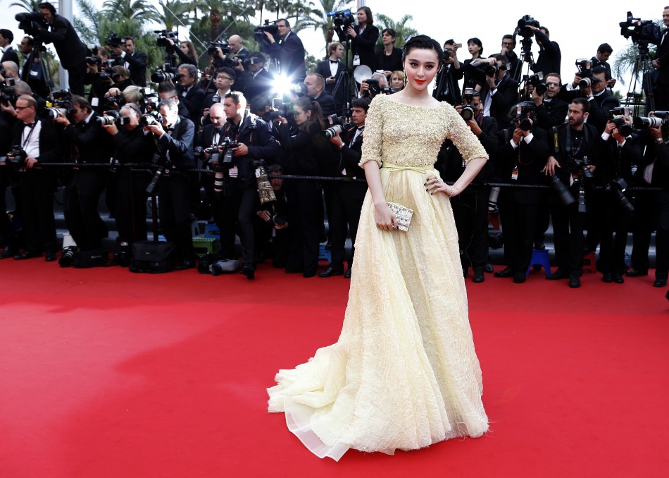 Actress Fan Bingbing poses on the red carpet as she arrives for the screening of the film Jeune  Jolie Young  Beautiful in competition during the 66th Cannes Film Festival in Cannes May 16, 2013.