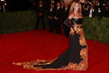 Beyonce arrives at the Metropolitan Museum of Art Costume Institute Benefit celebrating the opening of "PUNK: Chaos to Couture" in New York, May 6, 2013.