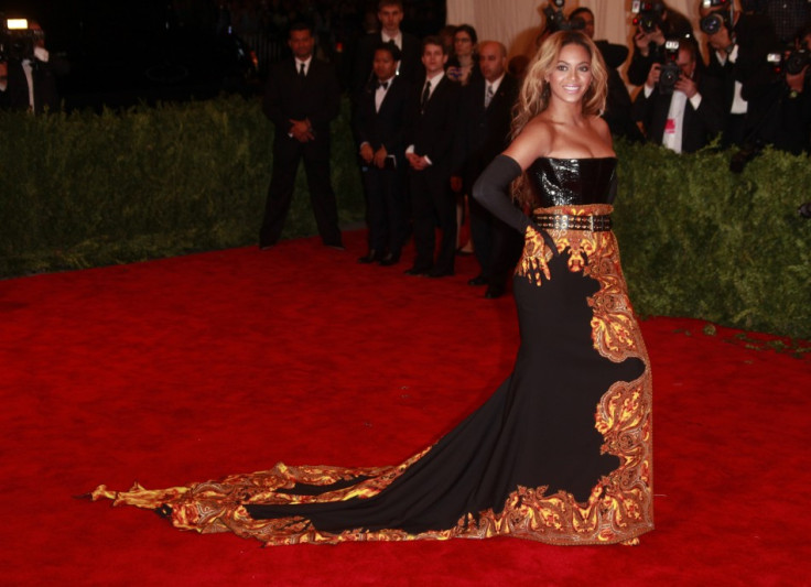 Beyonce arrives at the Metropolitan Museum of Art Costume Institute Benefit celebrating the opening of "PUNK: Chaos to Couture" in New York, May 6, 2013.
