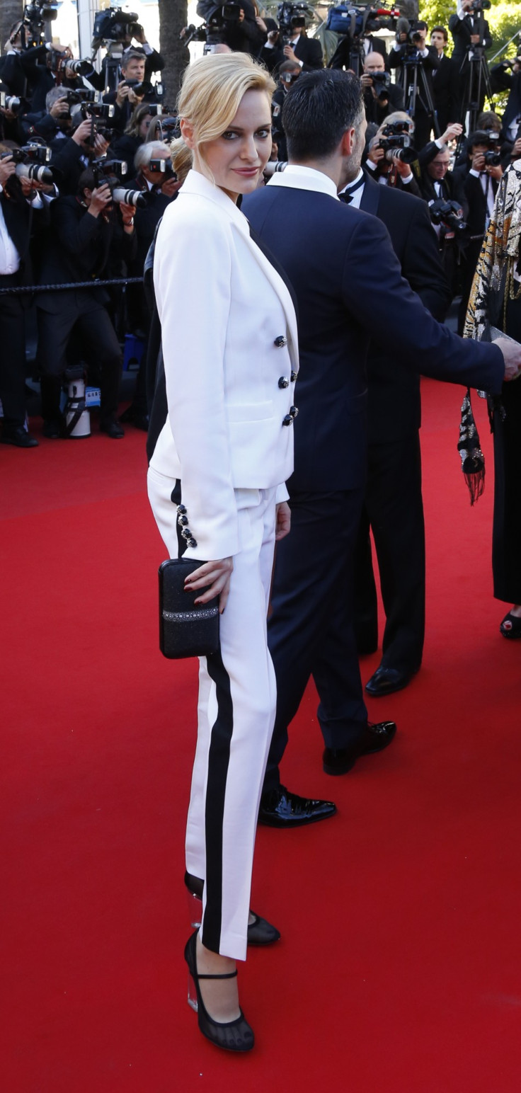 U.S. athlete, actress and fashion model Aimee Mullins poses on the red carpet as she arrives for the screening of the film 'Le Passe' (The Past) in competition during the 66th Cannes Film Festival in Cannes May 17, 2013