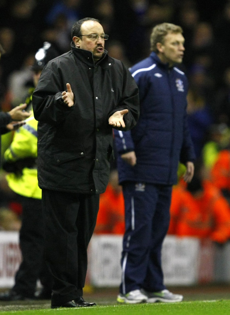 Rafa Benitez (L) and David Moyes