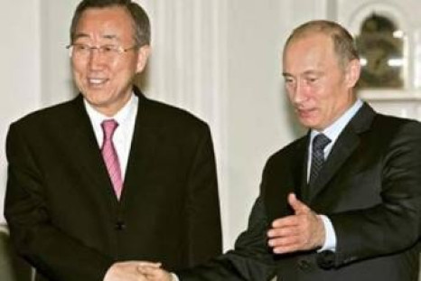 Ban Ki-moon and Putin