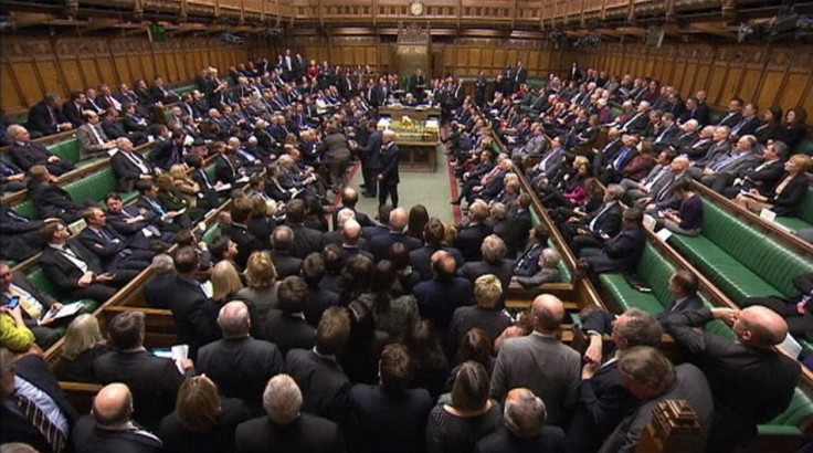 The chamber of the House of Commons