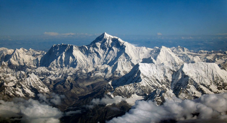 Mount Everest seen from the south from an aircraft