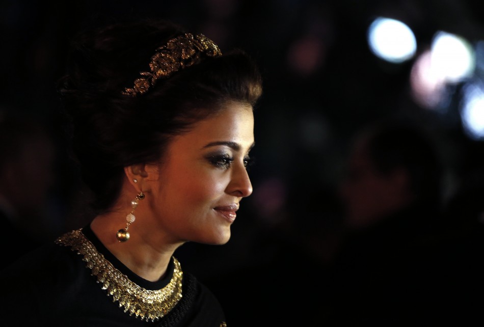 Indian actress Aishwarya Rai poses as she arrives at the evenings gala of the film Bombay Talkies celebrating a hundred years of Indian cinema, during the 66th Cannes Film Festival in Cannes May 19, 2013.