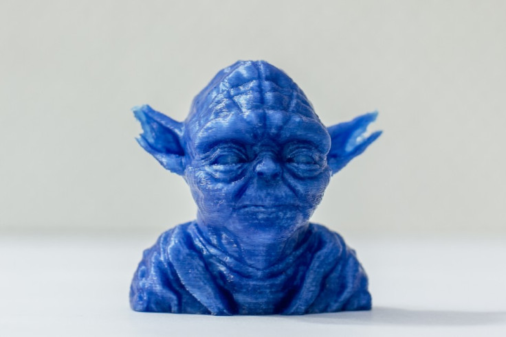Yoda model made with a 3D printer in Berlin earlier this year.