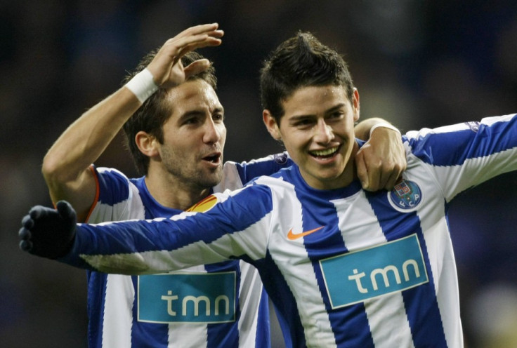 Joao Moutinho and James Rodriguez