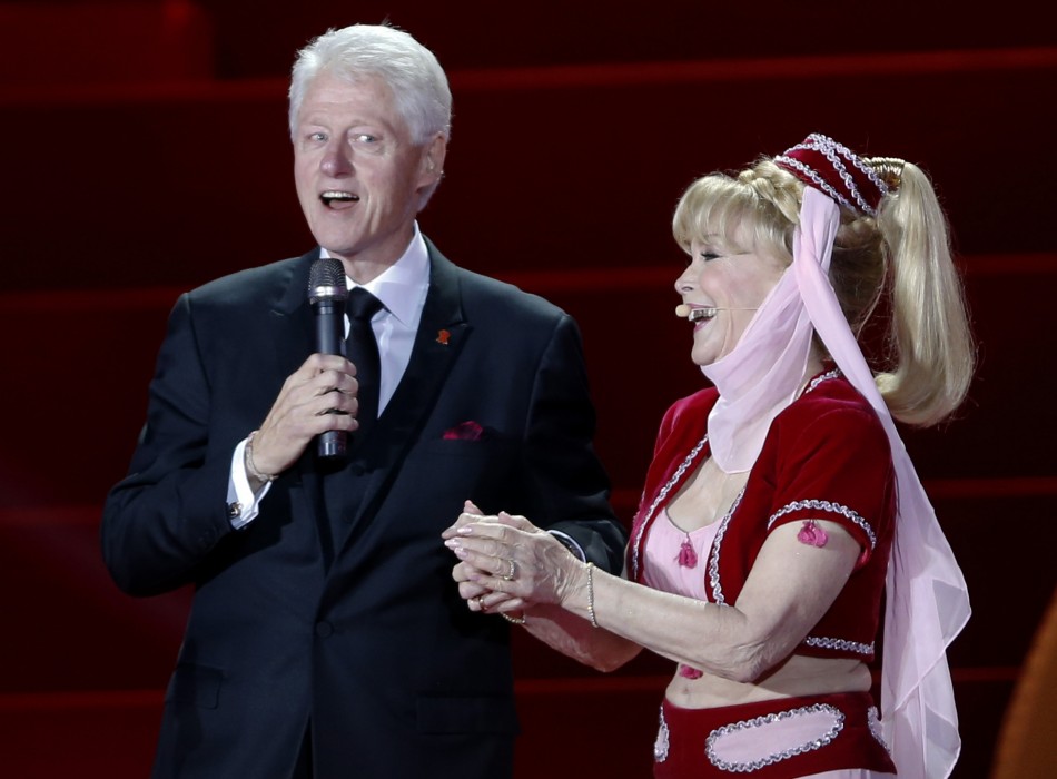 Barbara Eden with Former American President Bill Clinton
