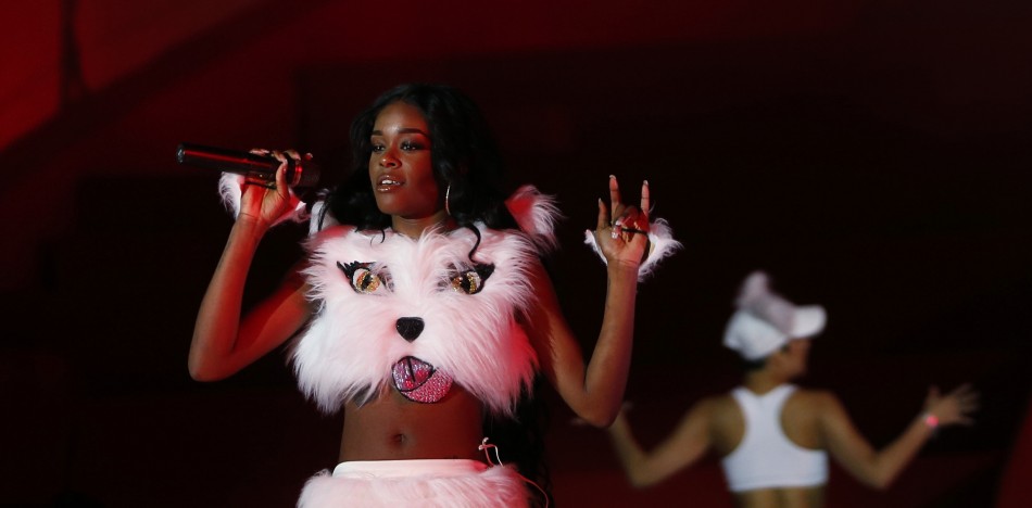 U.S. singer Azealia Banks performs during the opening ceremony of the 21st Life Ball in Vienna