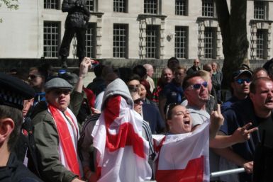 EDL supporters and UAF activitst clashed in Whitehall