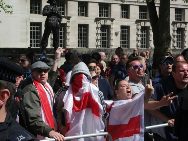 EDL supporters and UAF activitst clashed in Whitehall