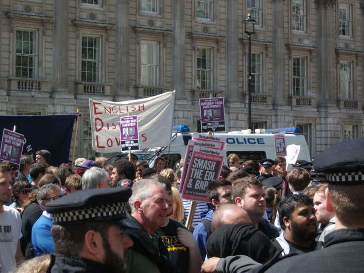 UAF staged a counter demo also in Whitehall