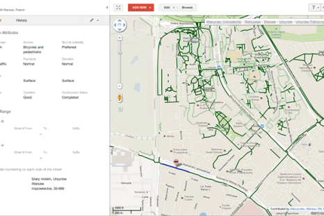 Google bike navigation layer