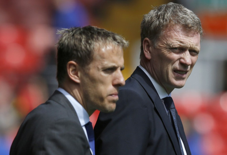 Phil Neville and David Moyes