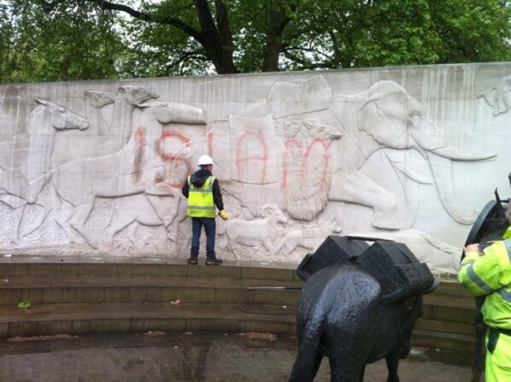 Cleanup underway after graffiti attack PIC: Twitter
