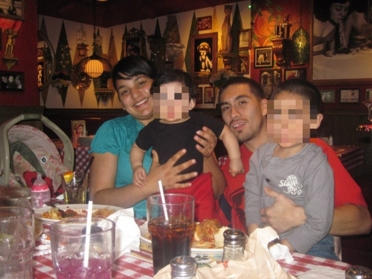 Luis Briones and his family
