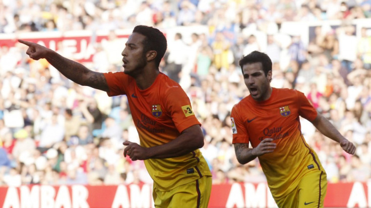 Thiago Alcantara (L) and Cesc Fabregas