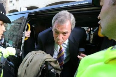 Farage in taxi - were rumour began, according to Ukip source