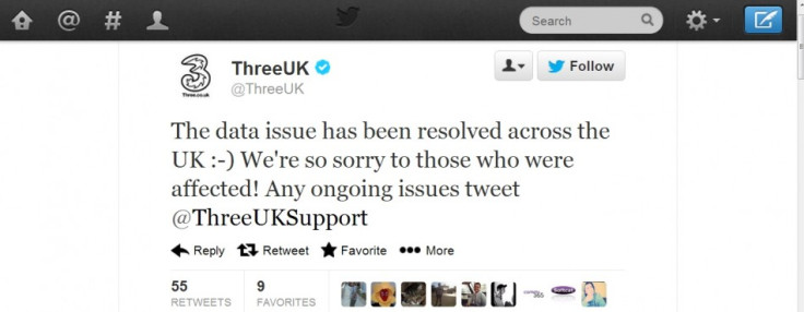 ThreeUk Tweet (Courtesy: twitter.com)