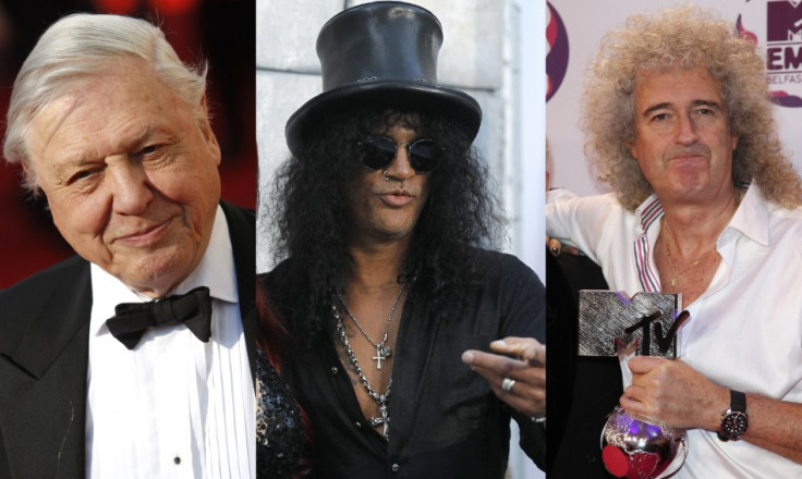 David Attenboroug, Slash and Brian May