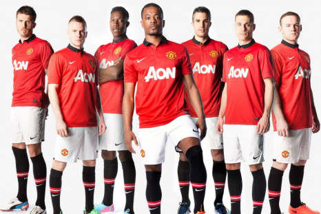 Manchester United's home kit for the 2013/14 season