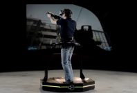 Omni Virtual Reality Treadmill headset