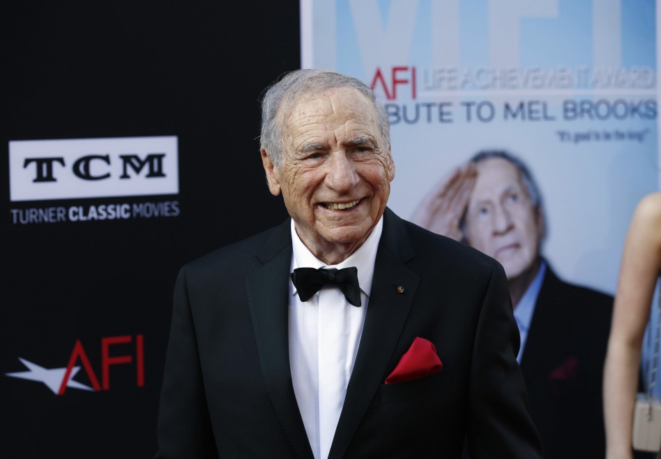 Producer and honoree Mel Brooks poses at the American Film Institutes 41st Life Achievement Award Gala at the Dolby theatre in Hollywood, California June 6, 2013.
