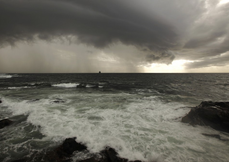 Stormy skies off South Africa