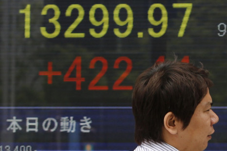 The Japanese Nikkei soars