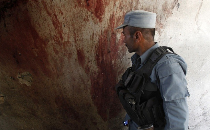 Blood on wall at Kabul airport in hours before beheading of ten-year-old boy