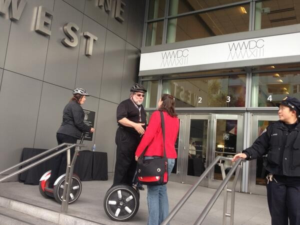 Steve The Woz Wozniak Arrives at WWDC Via Segway Steve The Woz Wozniak Arrives at WWDC Via Segway
