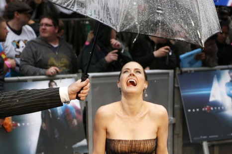 Actress Amy Adams arrives at the European Premiere of "Man of Steel" at a cinema in Leicester Square, central London, June 12, 2013.