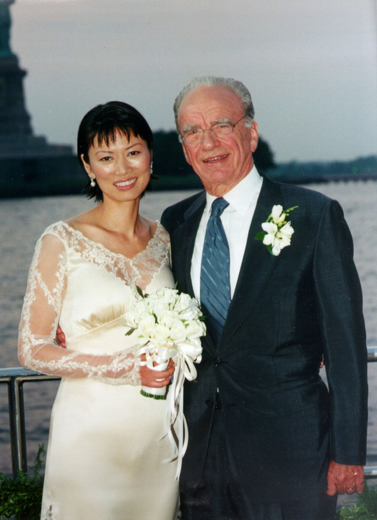 Wendi Deng and Rupert Murdoch were married on the media mogul's yacht in New York harbour. 25 June 1999