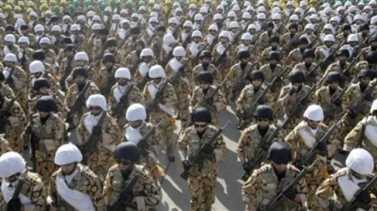 Iranian Revolutioanry Guard troops