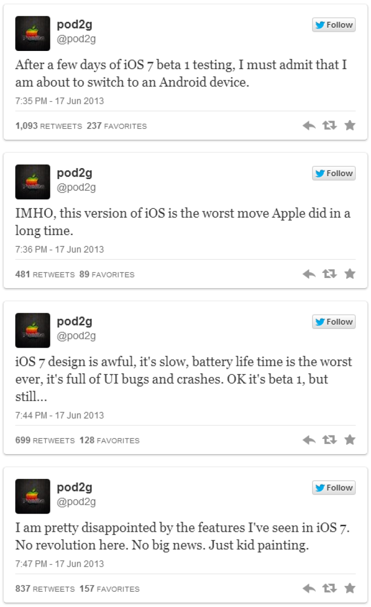 iOS 7 Features Disappoint Pod2g, Future of Untethered Jailbreaks Uncertain