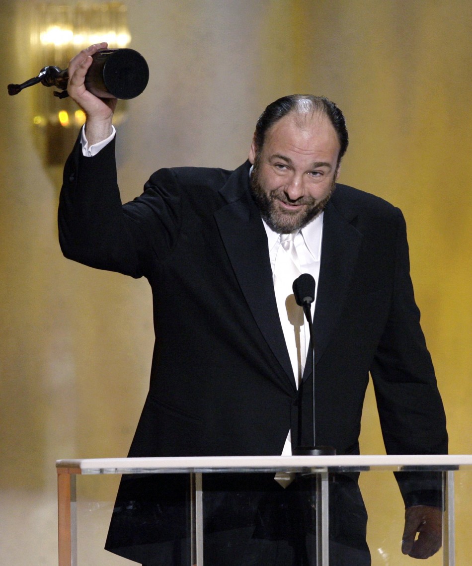 James Gandolfini wins Outstanding Performance by a Male Actor in a Drama Series for The Sopranos at the Screen Actors Guild Awards