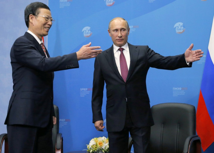 Vladimir Putin Russia China Rosneft Zhang Gaoli