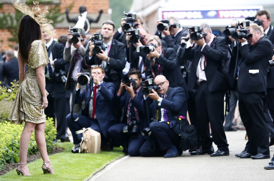 Melanie Mar poses for photographers on the first day of the Royal Ascot