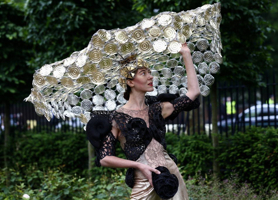 Racegoers attend the second day of the Royal Ascot horse racing festival