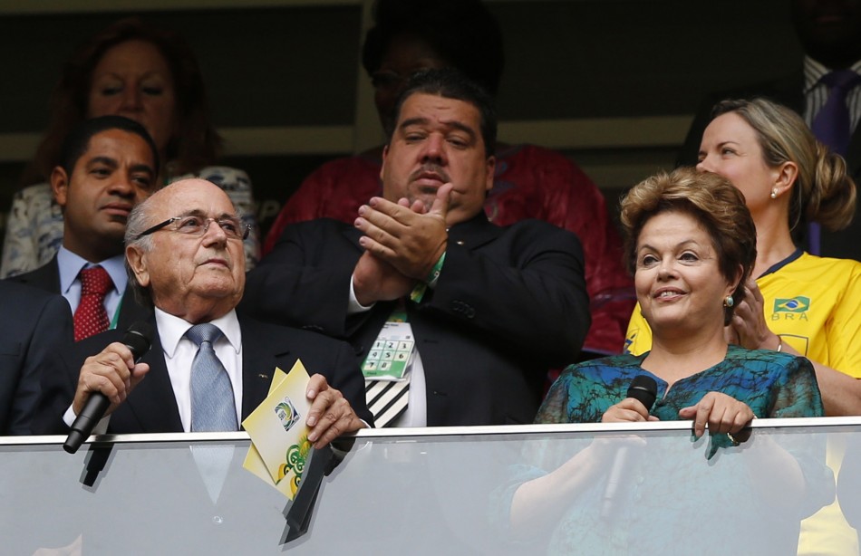 Sepp Blatter and Dilma Rousseff