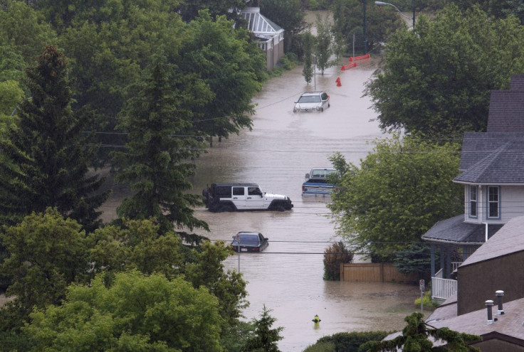 Floods hit a Calgary neighbourhood