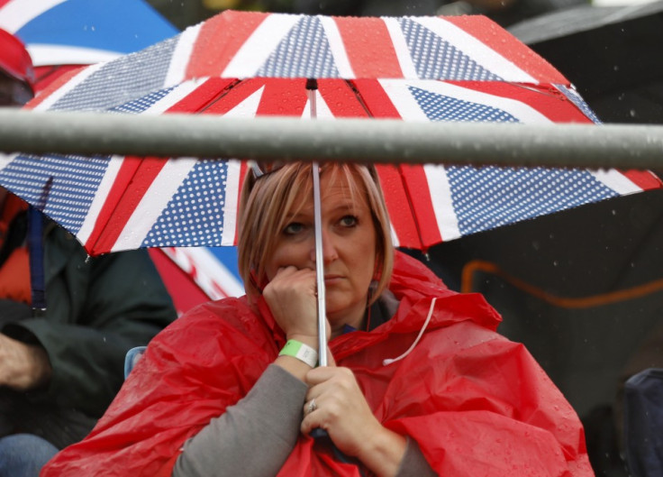 Rain-Affected Practice Session at 2013 Formula 1 British Grand Prix