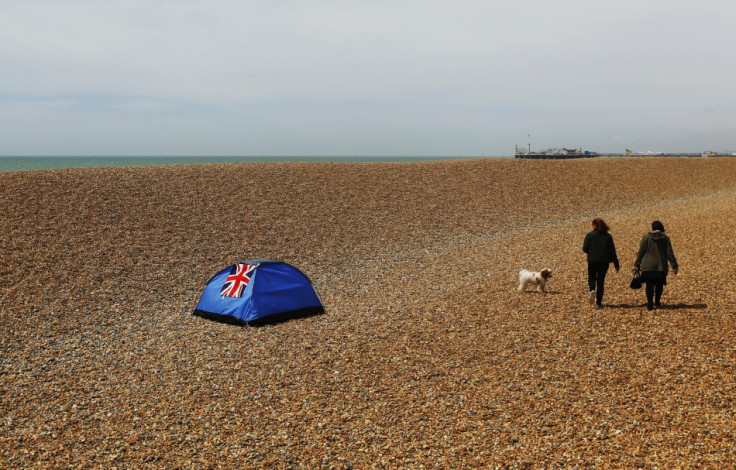 Camping on Brighton Beach