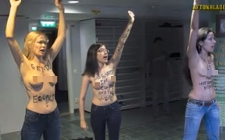 Aliaa Elmahdy Leads Femen Protest in Stockholm