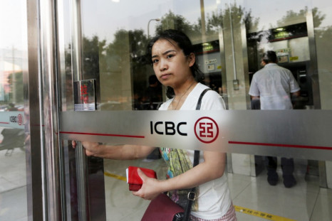 ICBC's stock was down despite news that it has topped global bank rankings