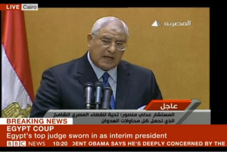 Egypt head of constitutional court Adli Mansour