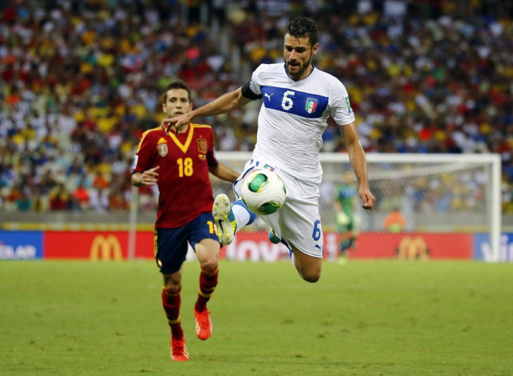 Antonio Candreva against Spain.